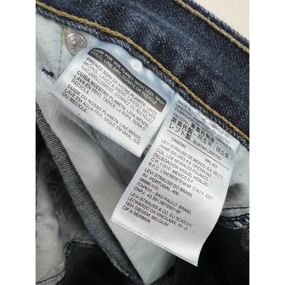 Levis 550 Relaxed Fit Blue Denim Jeans 34x34 Mens Zip - Picture 4 of 4